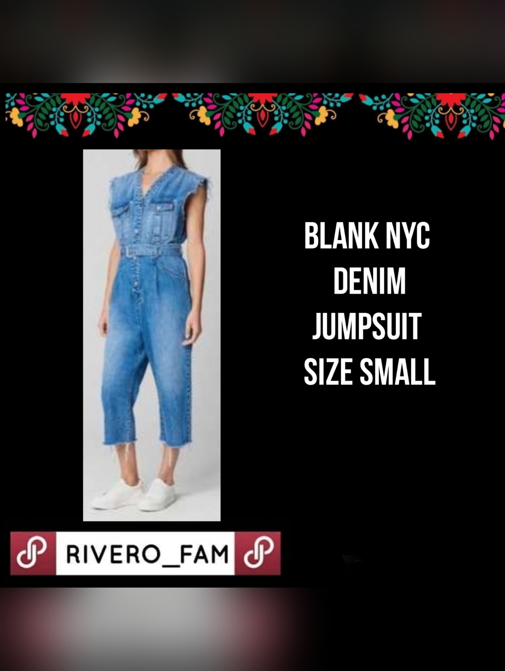 NWT | BLANK NYC |  DENIM JUMPSUIT | SIZE SMALL